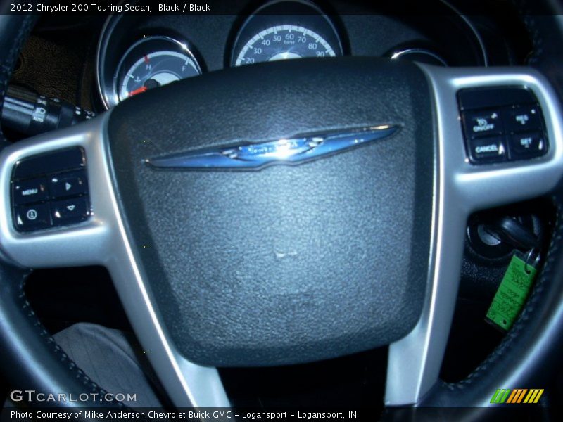Black / Black 2012 Chrysler 200 Touring Sedan
