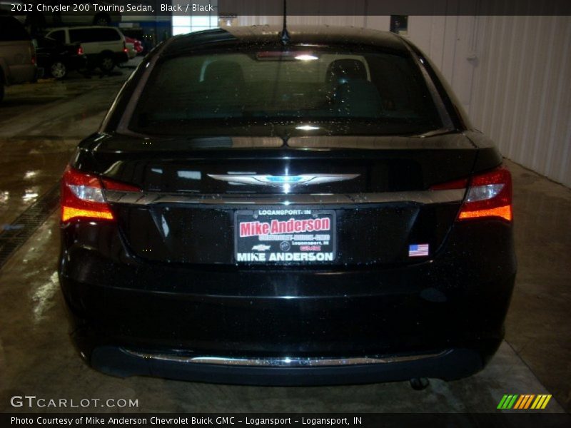Black / Black 2012 Chrysler 200 Touring Sedan
