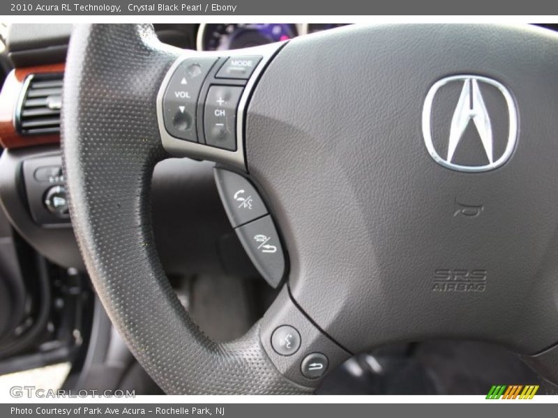 Crystal Black Pearl / Ebony 2010 Acura RL Technology