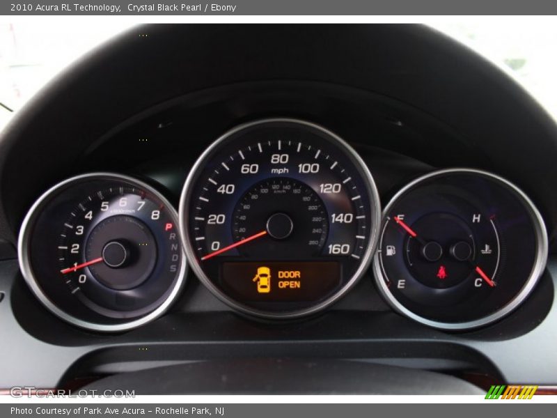 Crystal Black Pearl / Ebony 2010 Acura RL Technology