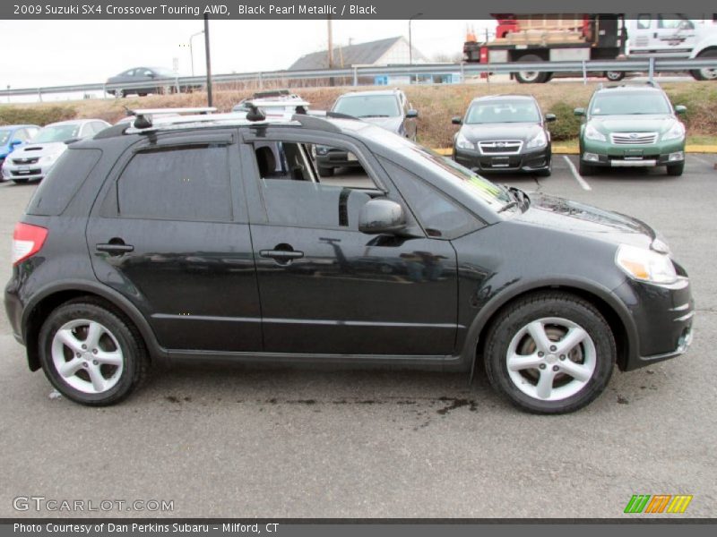 Black Pearl Metallic / Black 2009 Suzuki SX4 Crossover Touring AWD