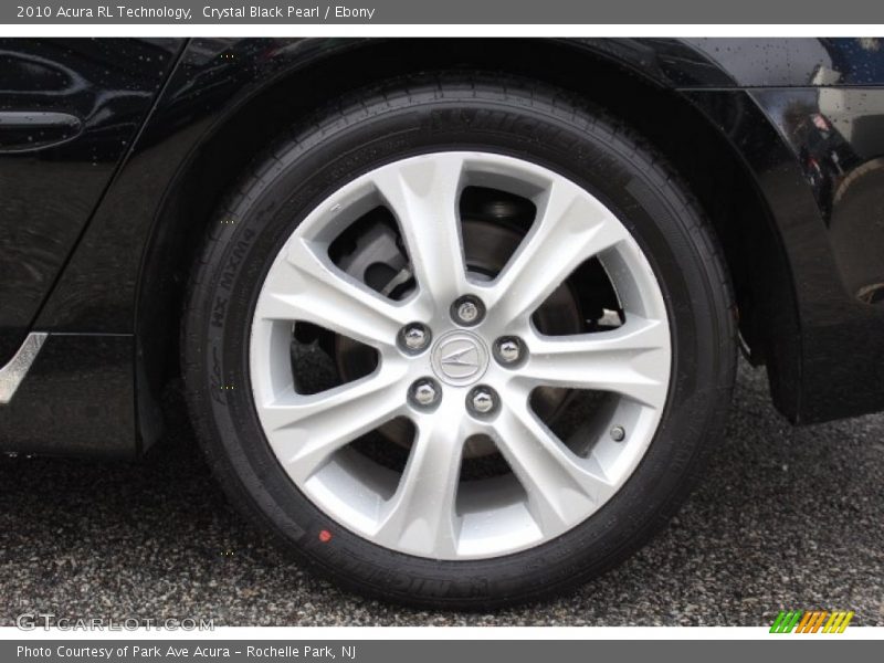 Crystal Black Pearl / Ebony 2010 Acura RL Technology