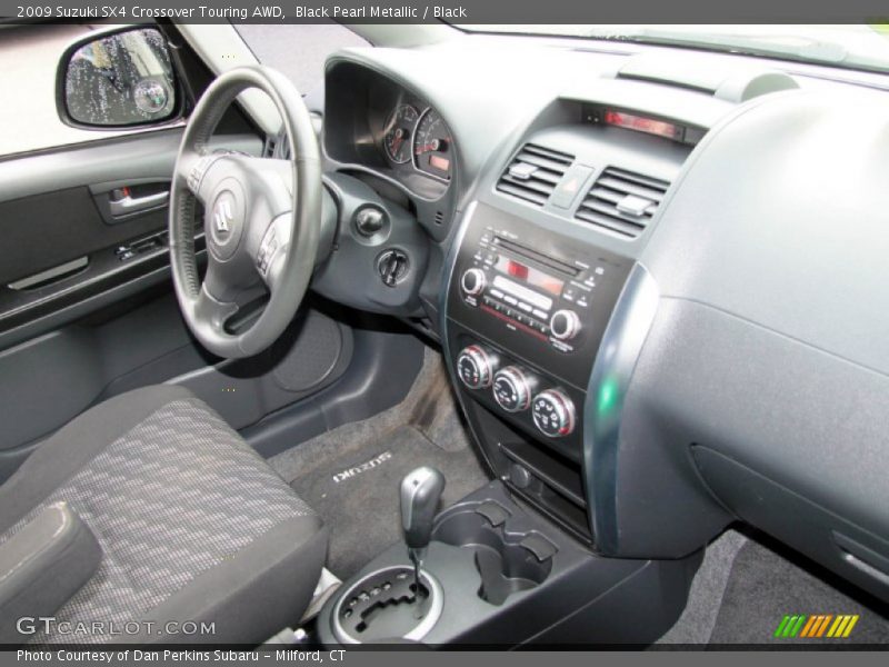 Black Pearl Metallic / Black 2009 Suzuki SX4 Crossover Touring AWD