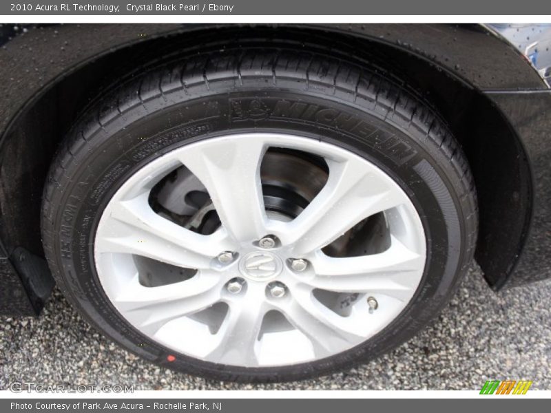 Crystal Black Pearl / Ebony 2010 Acura RL Technology