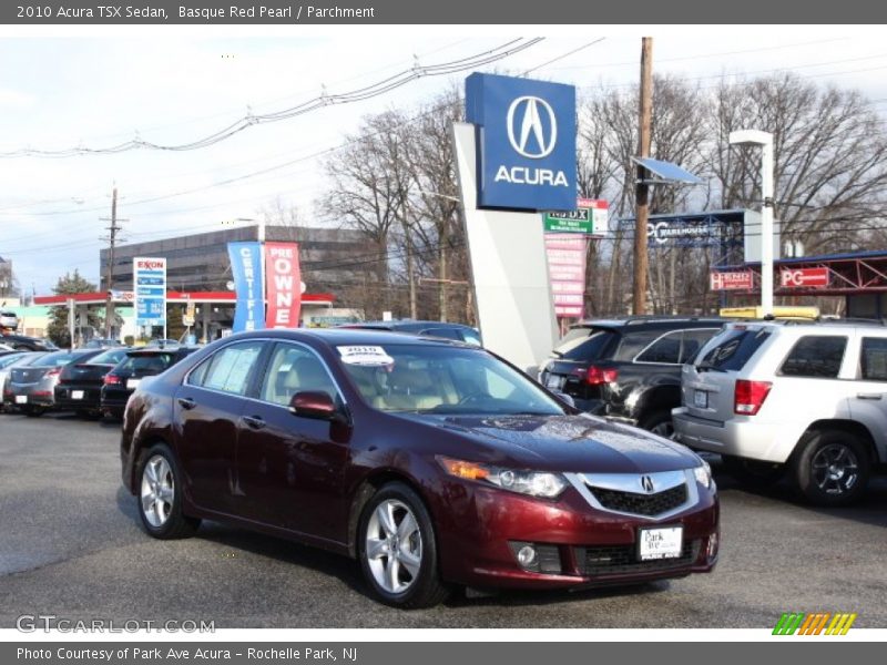 Basque Red Pearl / Parchment 2010 Acura TSX Sedan