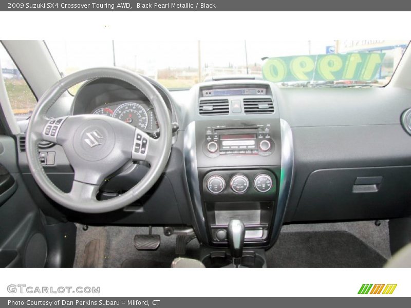 Black Pearl Metallic / Black 2009 Suzuki SX4 Crossover Touring AWD