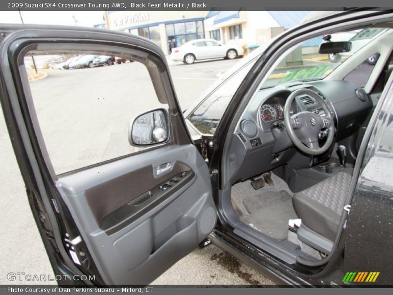Black Pearl Metallic / Black 2009 Suzuki SX4 Crossover Touring AWD