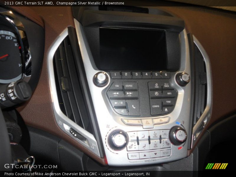 Champagne Silver Metallic / Brownstone 2013 GMC Terrain SLT AWD
