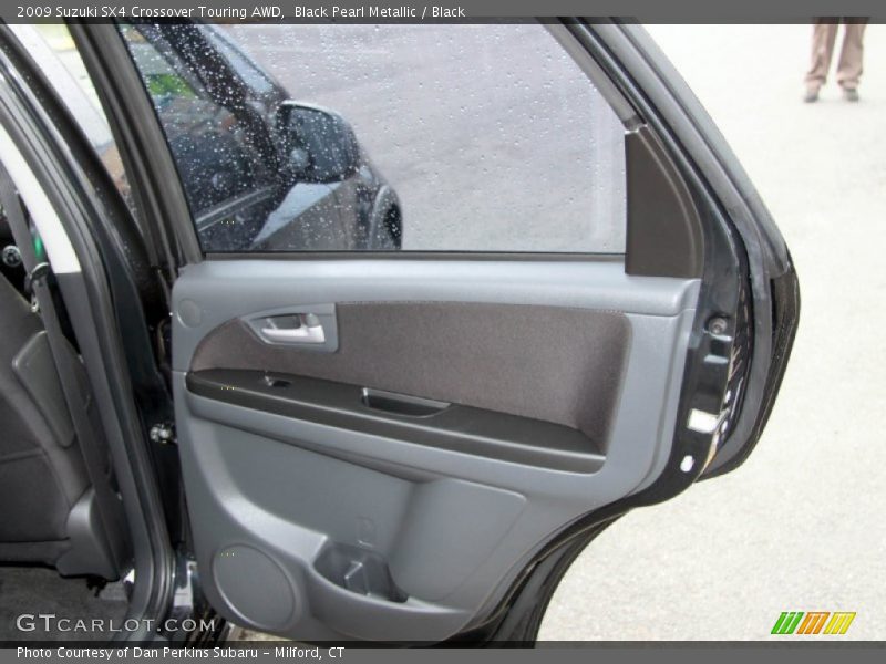 Black Pearl Metallic / Black 2009 Suzuki SX4 Crossover Touring AWD