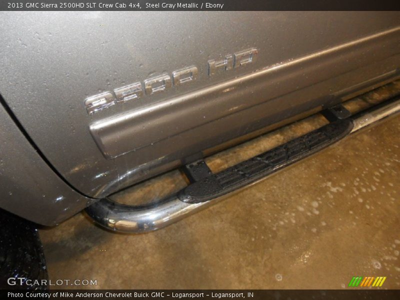 Steel Gray Metallic / Ebony 2013 GMC Sierra 2500HD SLT Crew Cab 4x4