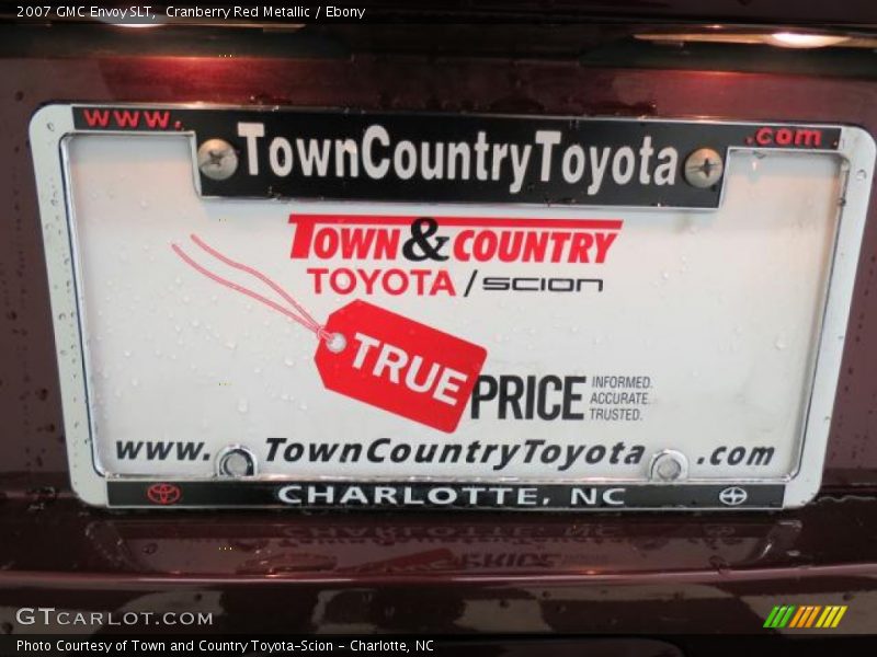 Cranberry Red Metallic / Ebony 2007 GMC Envoy SLT