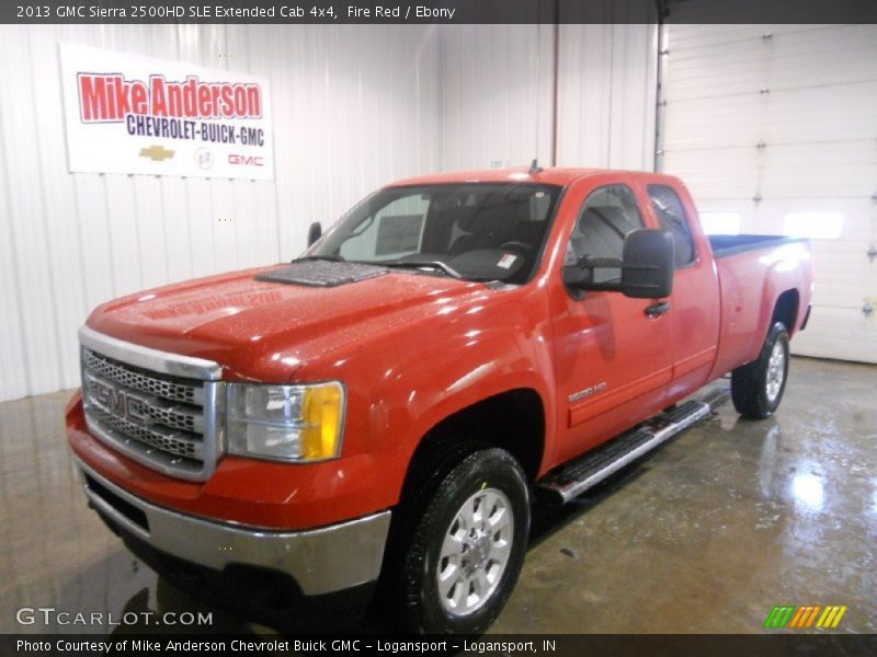Fire Red / Ebony 2013 GMC Sierra 2500HD SLE Extended Cab 4x4