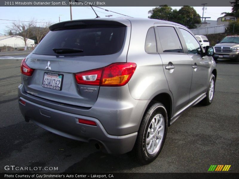 Mercury Gray / Black 2011 Mitsubishi Outlander Sport ES
