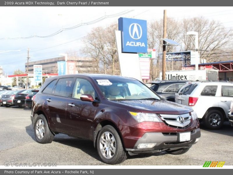 Dark Cherry Pearl / Parchment 2009 Acura MDX Technology