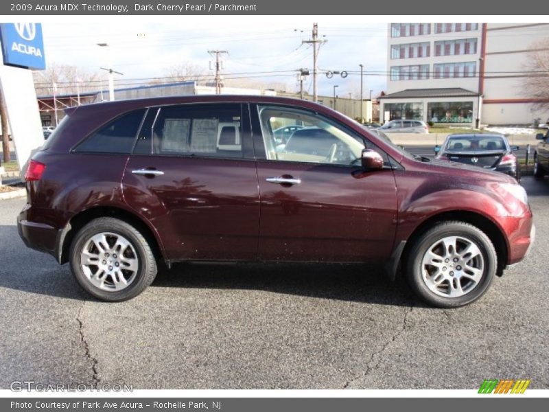 Dark Cherry Pearl / Parchment 2009 Acura MDX Technology