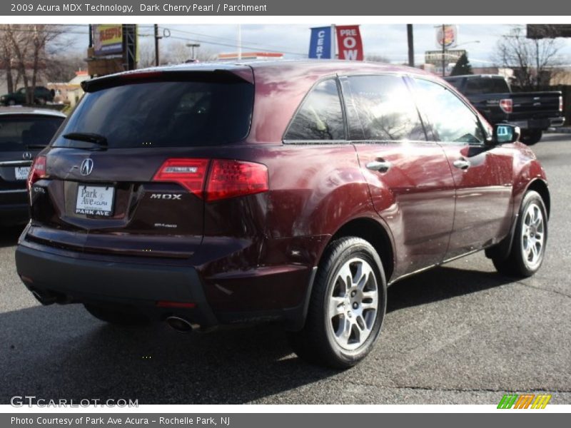 Dark Cherry Pearl / Parchment 2009 Acura MDX Technology