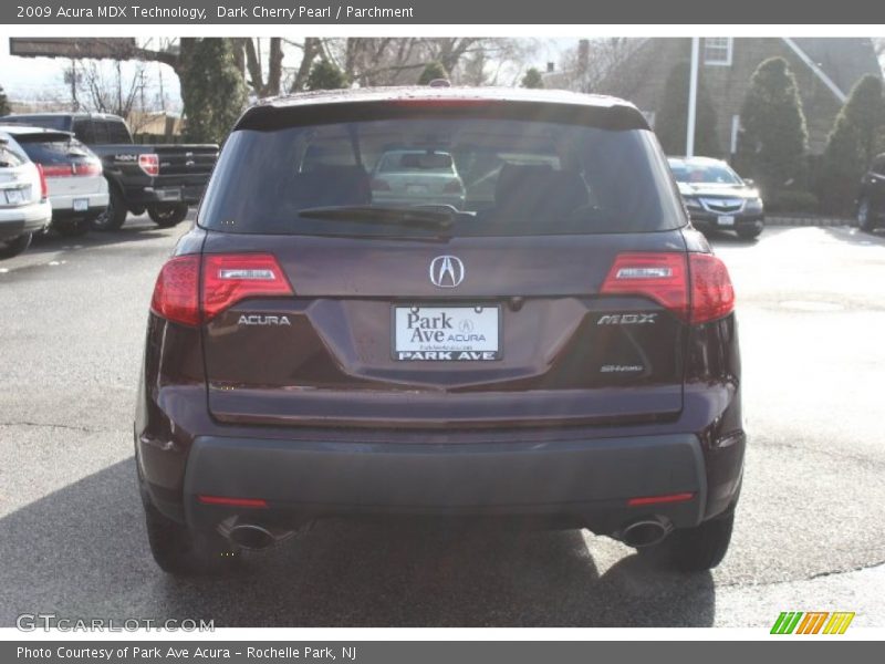 Dark Cherry Pearl / Parchment 2009 Acura MDX Technology