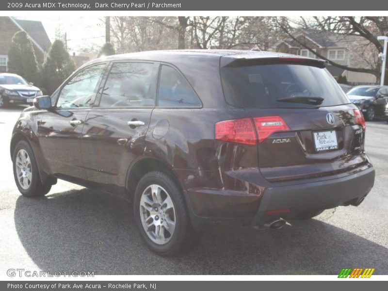 Dark Cherry Pearl / Parchment 2009 Acura MDX Technology