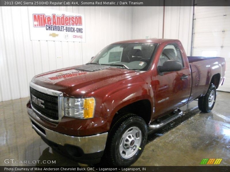 Sonoma Red Metallic / Dark Titanium 2013 GMC Sierra 2500HD Regular Cab 4x4