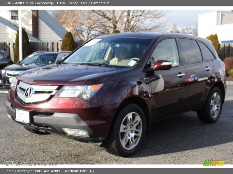 Dark Cherry Pearl / Parchment 2009 Acura MDX Technology
