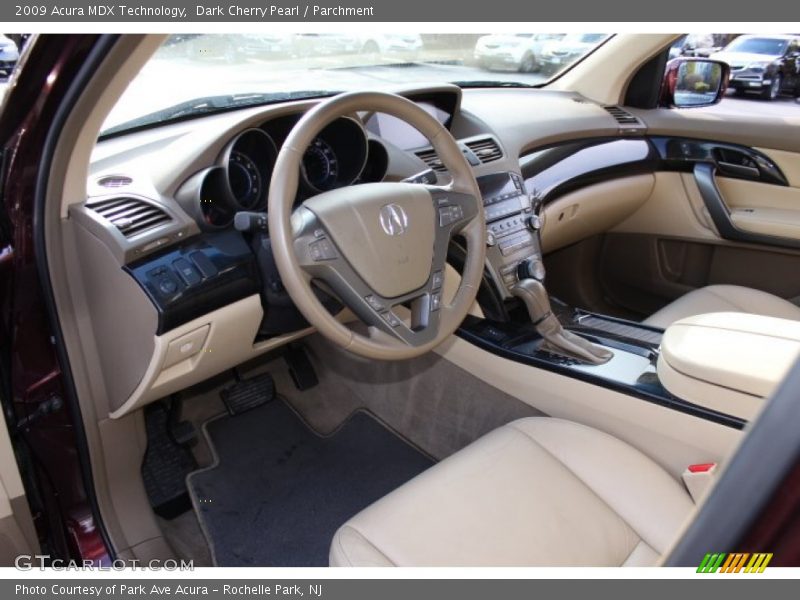 Dark Cherry Pearl / Parchment 2009 Acura MDX Technology
