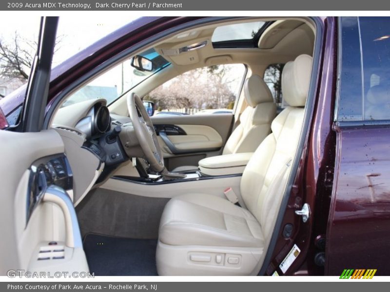 Dark Cherry Pearl / Parchment 2009 Acura MDX Technology