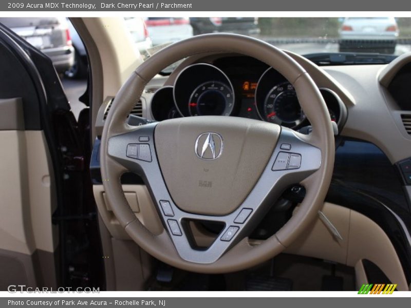 Dark Cherry Pearl / Parchment 2009 Acura MDX Technology