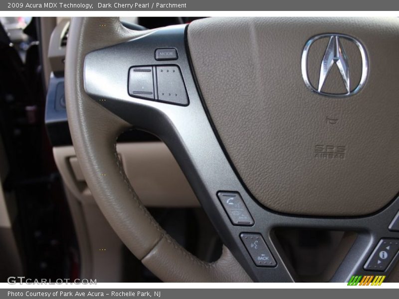 Dark Cherry Pearl / Parchment 2009 Acura MDX Technology