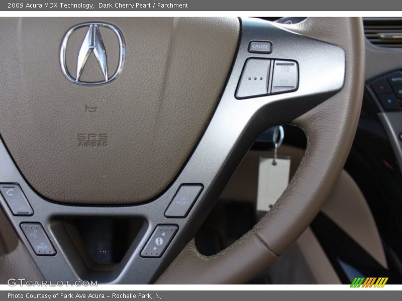 Dark Cherry Pearl / Parchment 2009 Acura MDX Technology