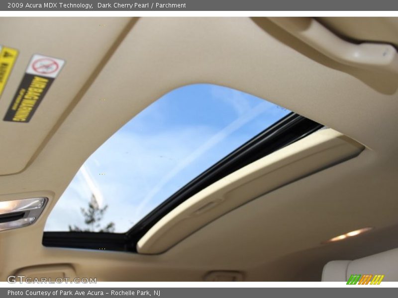 Dark Cherry Pearl / Parchment 2009 Acura MDX Technology