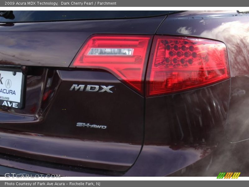 Dark Cherry Pearl / Parchment 2009 Acura MDX Technology