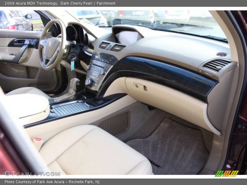 Dark Cherry Pearl / Parchment 2009 Acura MDX Technology