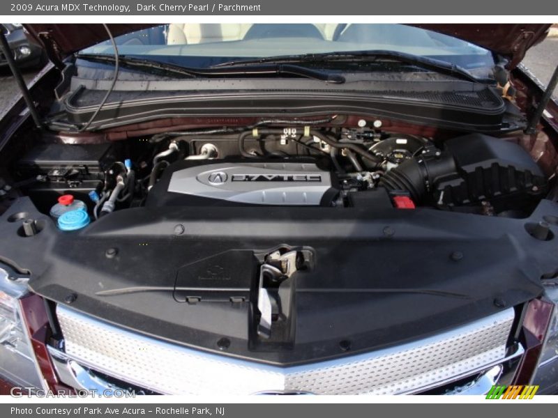 Dark Cherry Pearl / Parchment 2009 Acura MDX Technology
