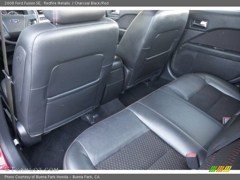 Redfire Metallic / Charcoal Black/Red 2008 Ford Fusion SE