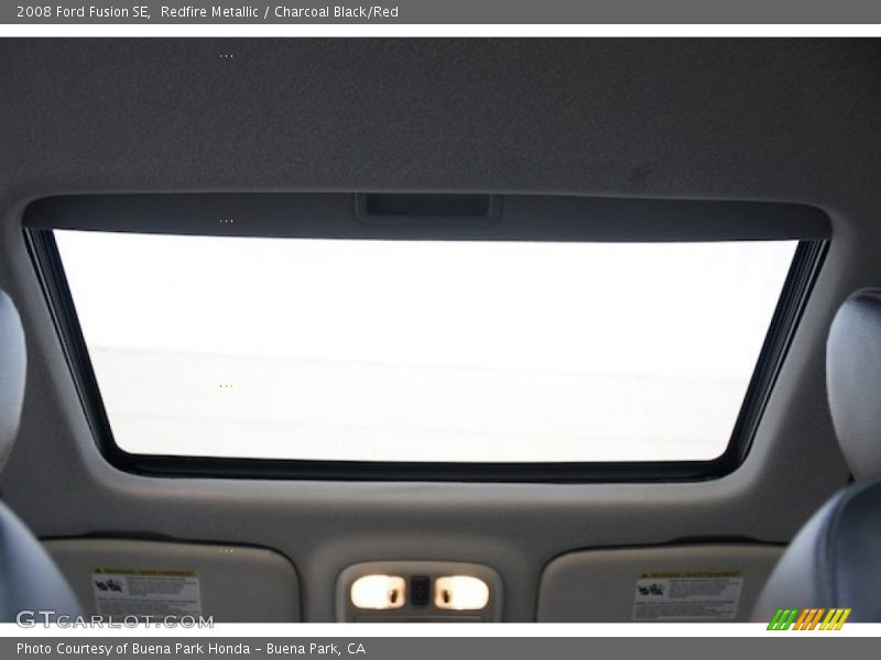 Redfire Metallic / Charcoal Black/Red 2008 Ford Fusion SE