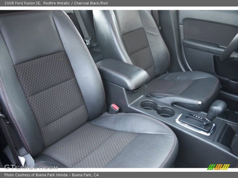 Redfire Metallic / Charcoal Black/Red 2008 Ford Fusion SE