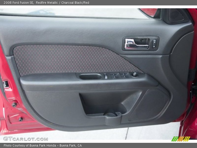 Redfire Metallic / Charcoal Black/Red 2008 Ford Fusion SE