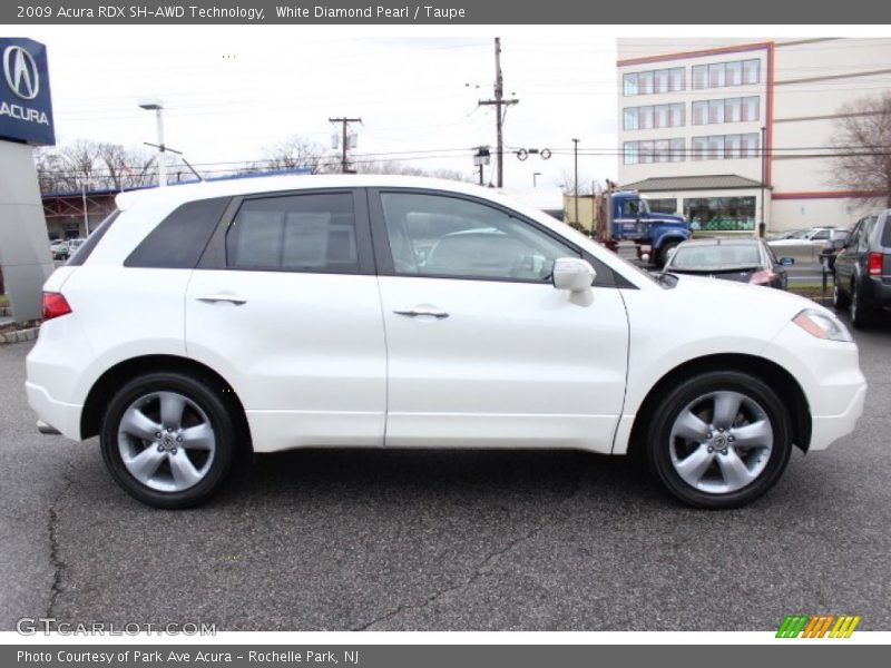 White Diamond Pearl / Taupe 2009 Acura RDX SH-AWD Technology