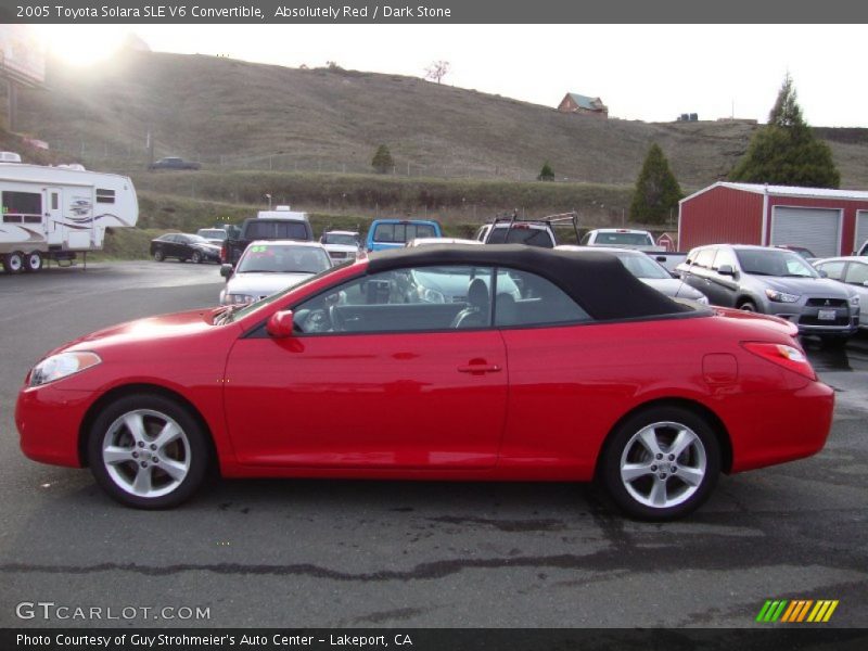 Absolutely Red / Dark Stone 2005 Toyota Solara SLE V6 Convertible