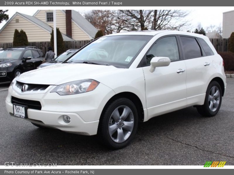 White Diamond Pearl / Taupe 2009 Acura RDX SH-AWD Technology