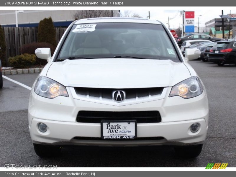 White Diamond Pearl / Taupe 2009 Acura RDX SH-AWD Technology