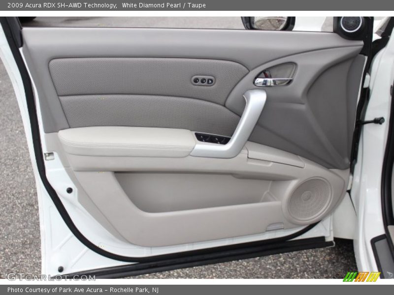 White Diamond Pearl / Taupe 2009 Acura RDX SH-AWD Technology