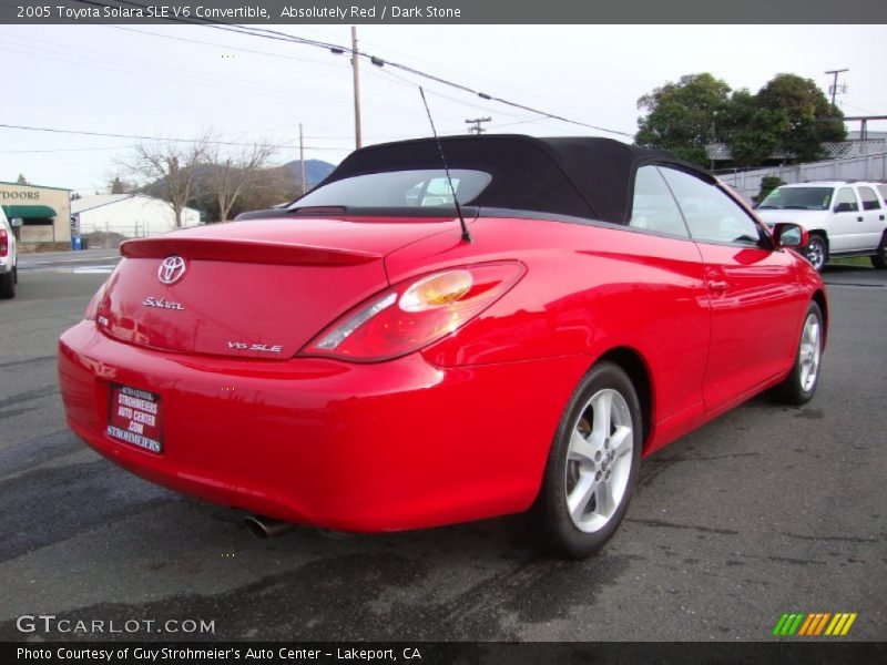Absolutely Red / Dark Stone 2005 Toyota Solara SLE V6 Convertible