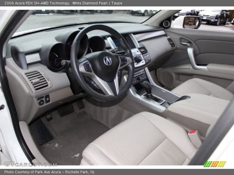 White Diamond Pearl / Taupe 2009 Acura RDX SH-AWD Technology
