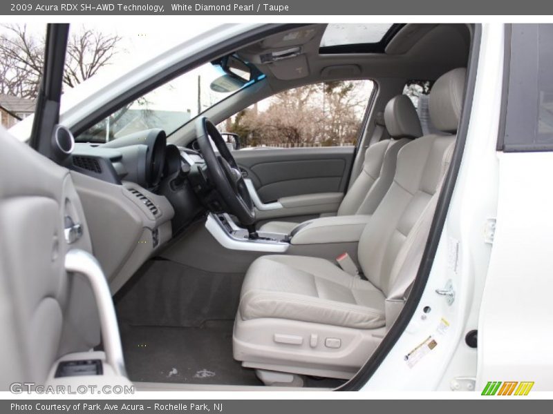 White Diamond Pearl / Taupe 2009 Acura RDX SH-AWD Technology