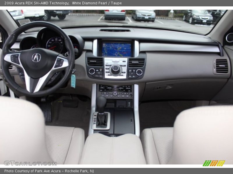 White Diamond Pearl / Taupe 2009 Acura RDX SH-AWD Technology