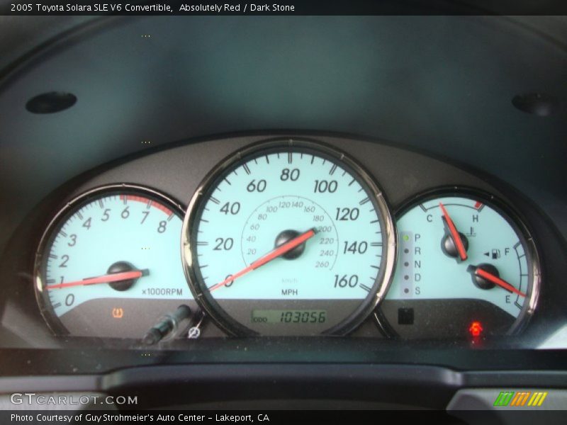  2005 Solara SLE V6 Convertible SLE V6 Convertible Gauges