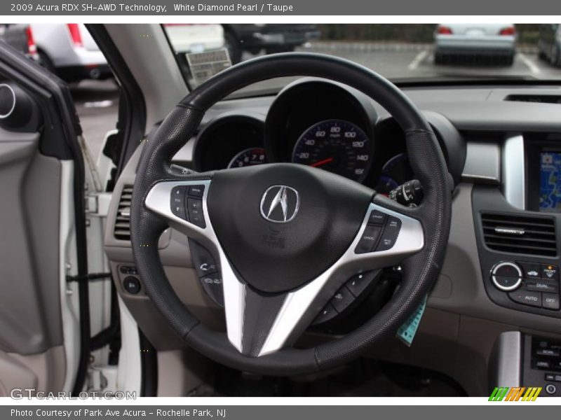 White Diamond Pearl / Taupe 2009 Acura RDX SH-AWD Technology
