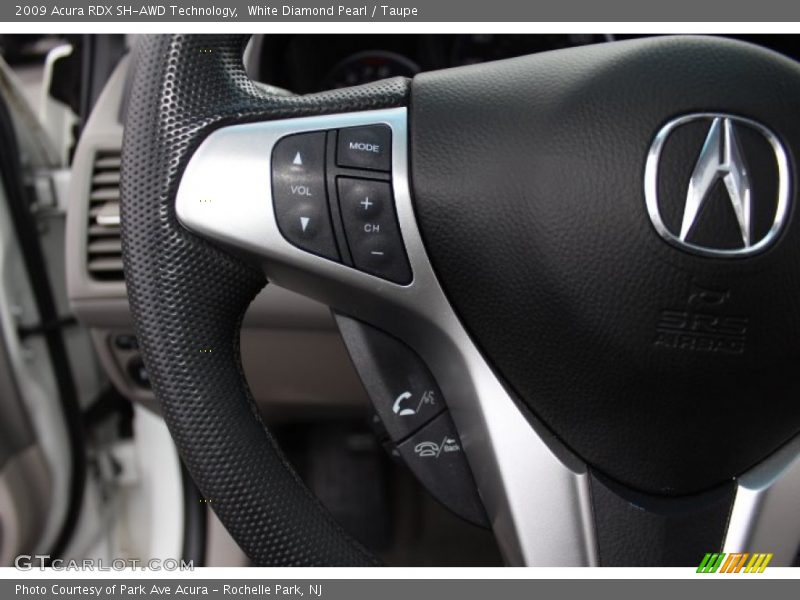 White Diamond Pearl / Taupe 2009 Acura RDX SH-AWD Technology