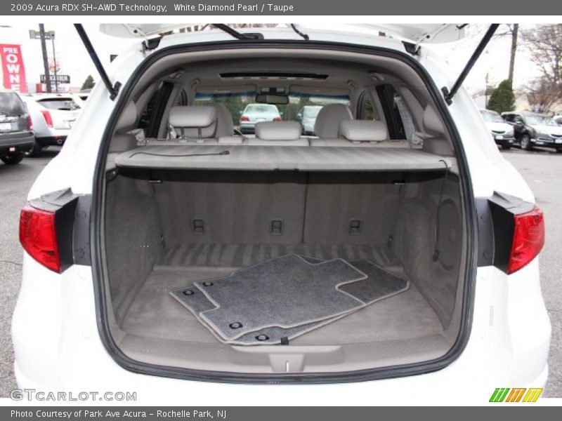 White Diamond Pearl / Taupe 2009 Acura RDX SH-AWD Technology